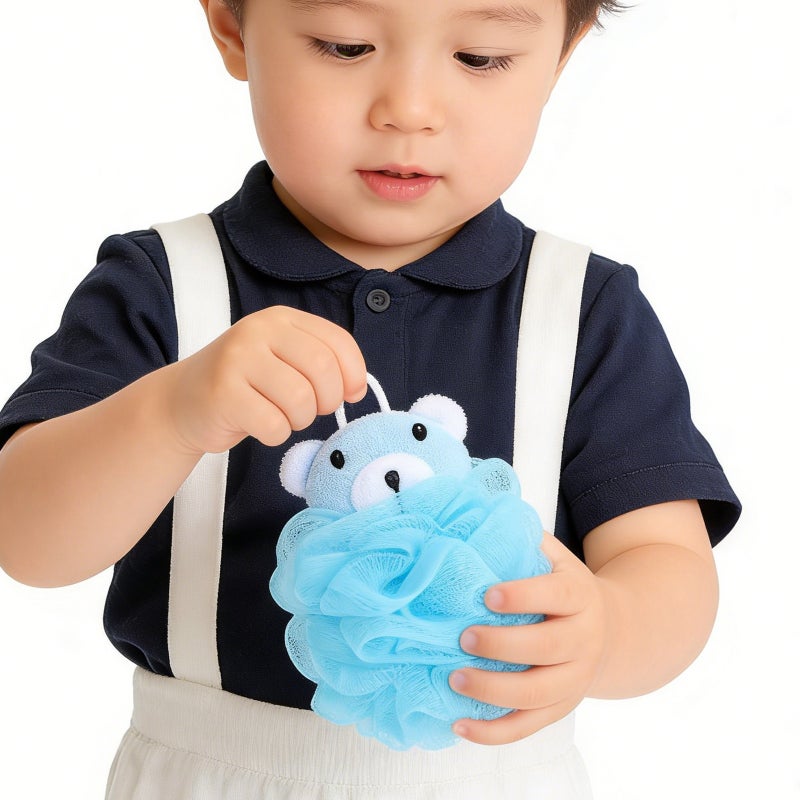 🧸 كرة استحمام إسفنجية ملونة لتنظيف الجسم - Image 5