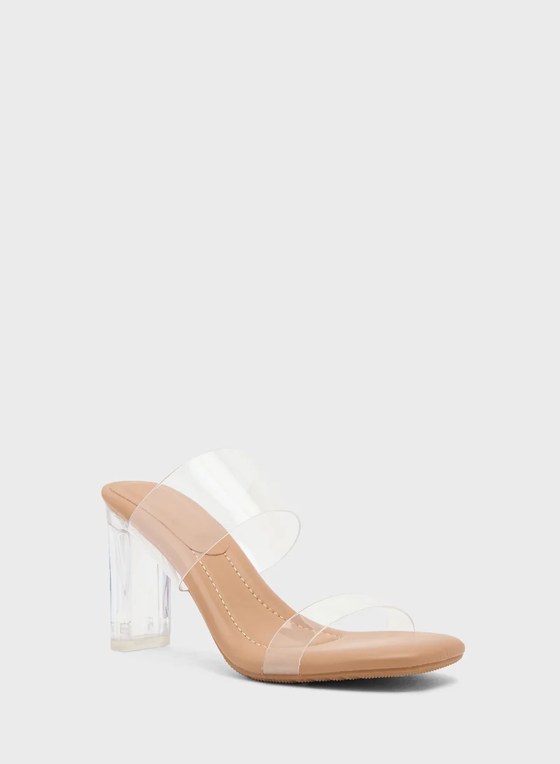 ايلا Clear Strap Heeled Sandal