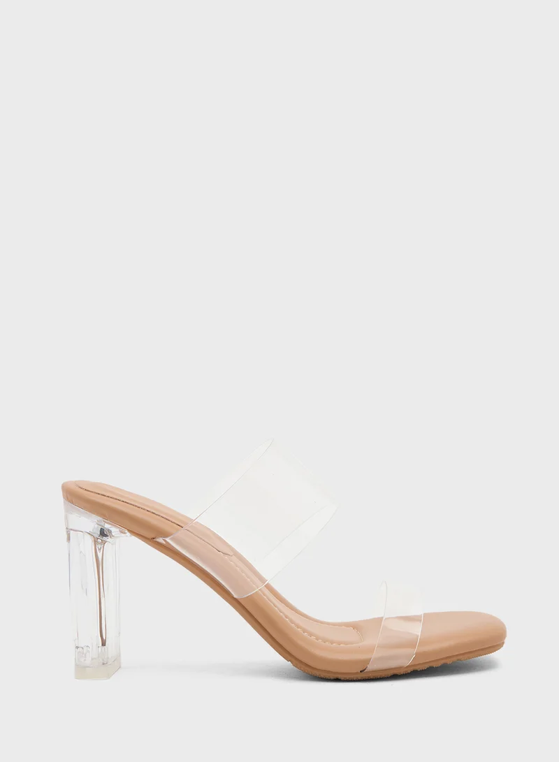 ايلا Clear Strap Heeled Sandal