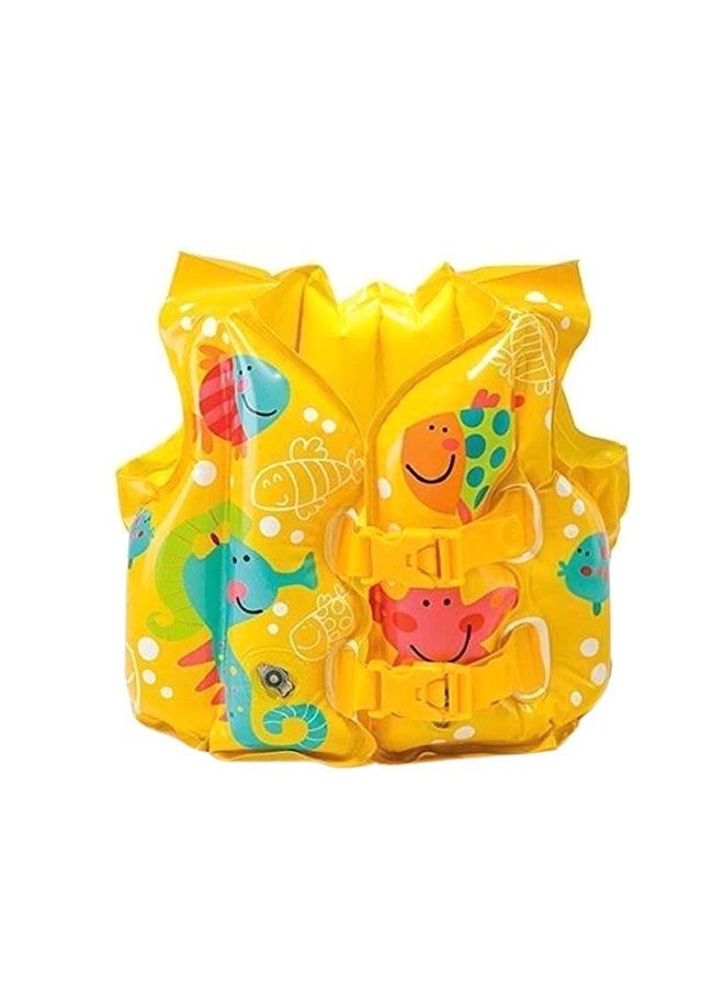INTEX Fish Printed Inflatable Swim Vest 16 x 12inch - Image 1