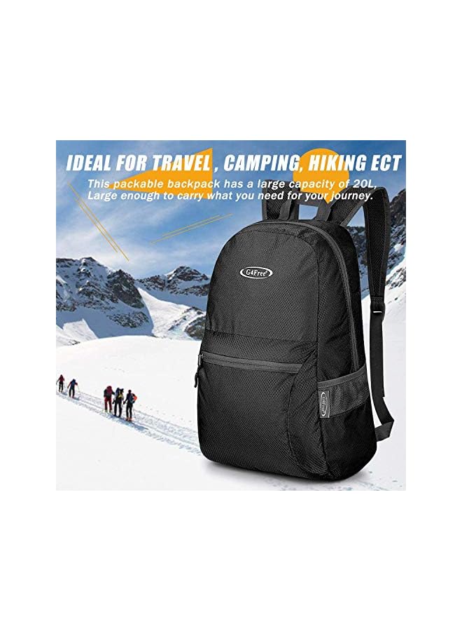 G4Free Small Foldable Ultralight Waterproof Backpack for Camping Hiking Cycling Men Women 20L - Image 3