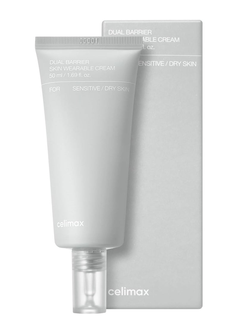 celimax Dual Barrier Skin Wearable Cream | Long Lasting Cream Face Moisturizer With Ceramides, Hyaluronic Acid, Moisturizing, Hydrating, Soothing, Repairing, Day & Night Cream, 50Ml  - Image 1