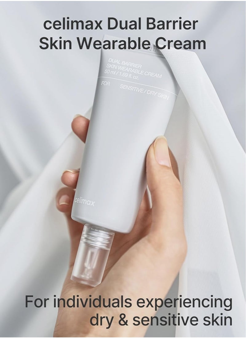 celimax Dual Barrier Skin Wearable Cream | Long Lasting Cream Face Moisturizer With Ceramides, Hyaluronic Acid, Moisturizing, Hydrating, Soothing, Repairing, Day & Night Cream, 50Ml  - Image 3