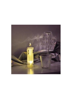 Spaceshoop Acrylic modern crystal candle lamp with soft light and long battery life for living room  - Image 4