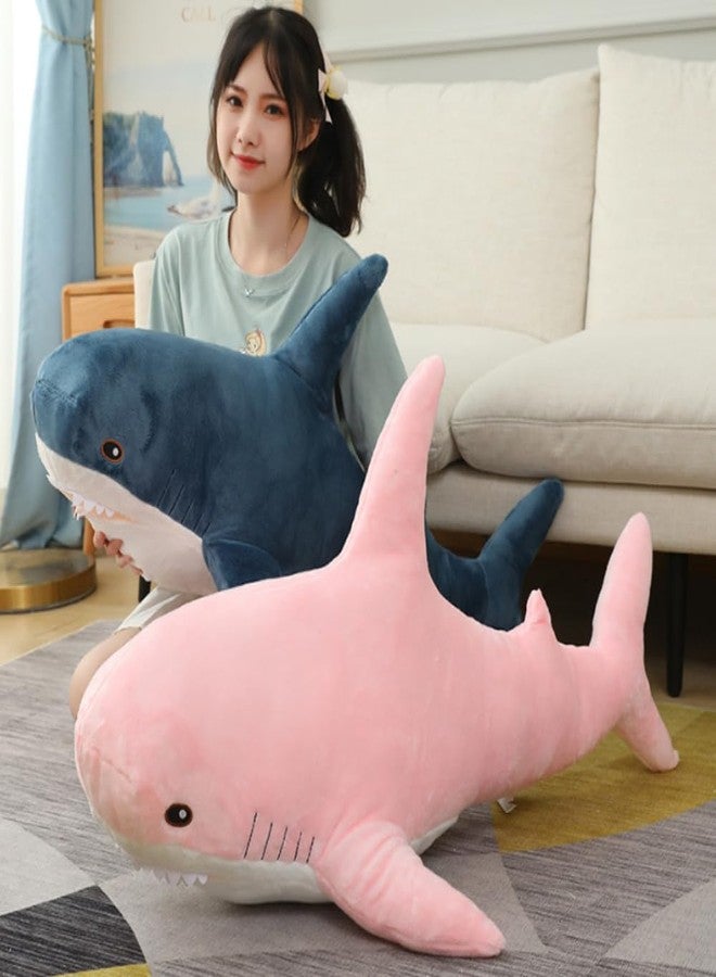 OPHRBU Shark Plushies Pillow Large, Plush Shark Toy Pillow, Comfortable Sleep Pillow Back Cushion, Kids Room Decoration, Bedtime Gift for Boys and Girls. 1 Piece (Pink 39.3 in) - Image 5