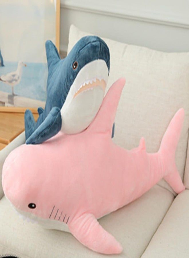 OPHRBU Shark Plushies Pillow Large, Plush Shark Toy Pillow, Comfortable Sleep Pillow Back Cushion, Kids Room Decoration, Bedtime Gift for Boys and Girls. 1 Piece (Pink 39.3 in) - Image 2