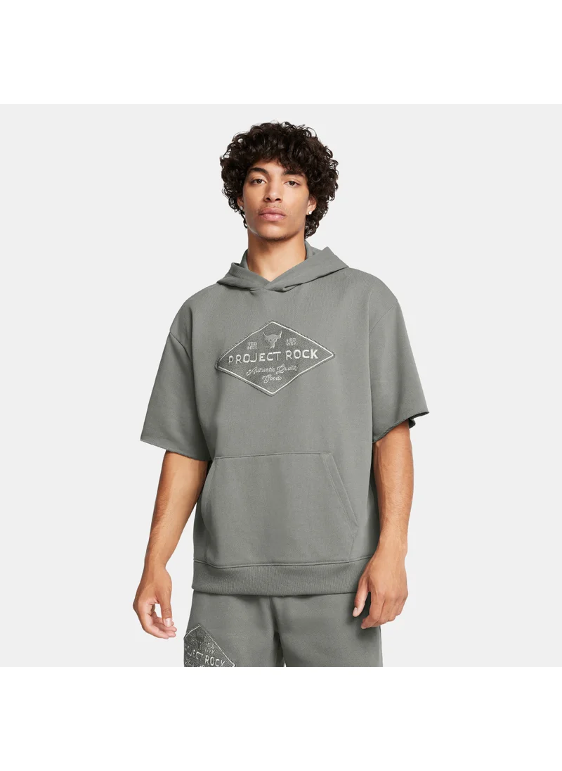 UNDER ARMOUR Men's Project Rock Short-Sleeve Training Hoodie