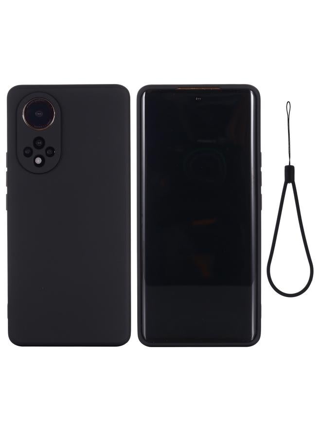 اس-توب جراب لهاتف Honor 50 Pro مصنوع من السيليكون السائل بلون سادة ومضاد للسقوط وغطاء كامل واقٍ - Image 1