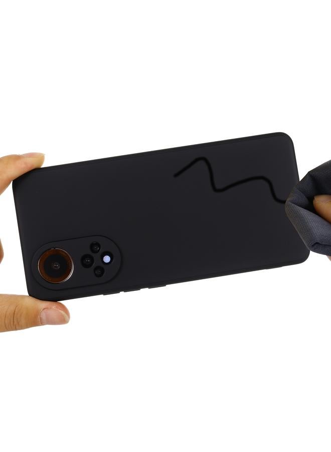 اس-توب جراب لهاتف Honor 50 Pro مصنوع من السيليكون السائل بلون سادة ومضاد للسقوط وغطاء كامل واقٍ - Image 4