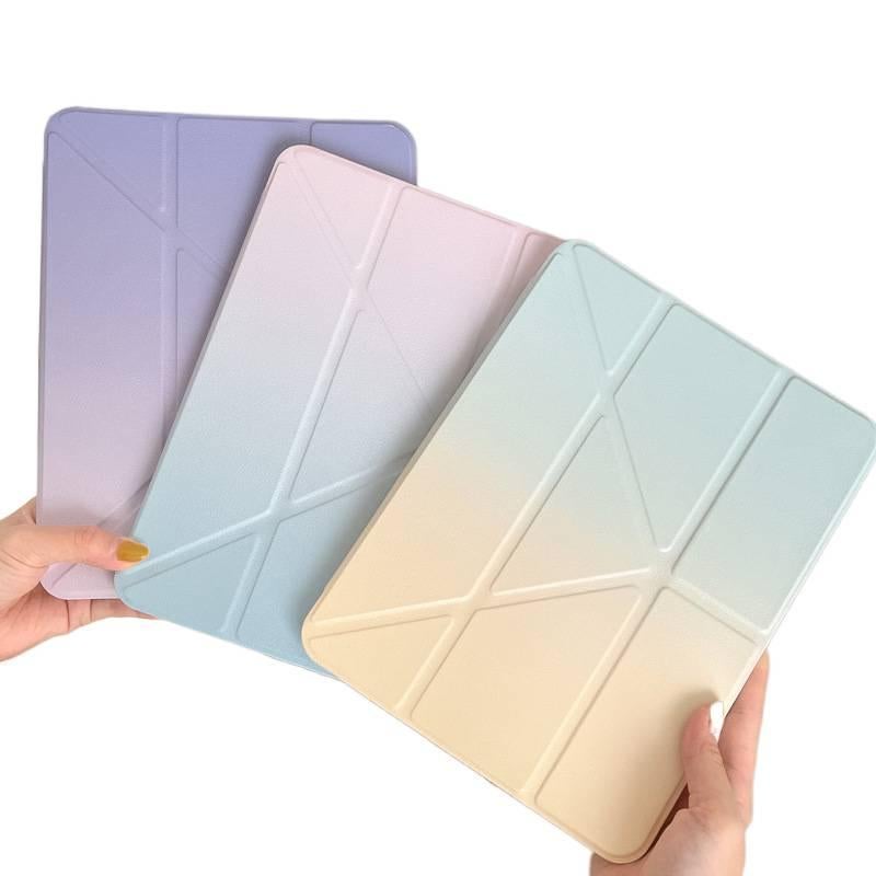 حافظة آيباد ذكية متوافقة باللون وردي مع iPad Pro 13 / iPad Air مع حامل قلم عملي للاستخدام المتكرر خفيف الحمل للعائلة - Image 2
