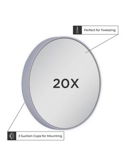 Zadro 20X Extreme Magnification Suction Cup Mirror Gray  - Image 2
