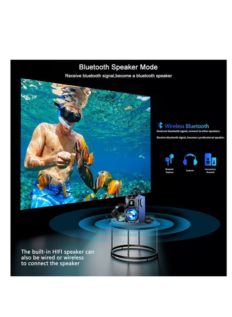 SLG Portable Projector Wifi Android Full HD LED 1920x1080P 3800 Lum Home Office Mobile Phone Wireless Android System Projector - Image 5