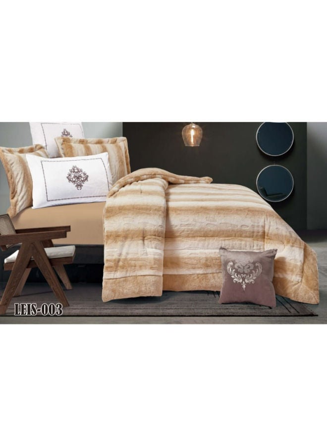 Feather 7 Pieces Winter Double Bedspread Soft Fur 240×260 CM - Leis