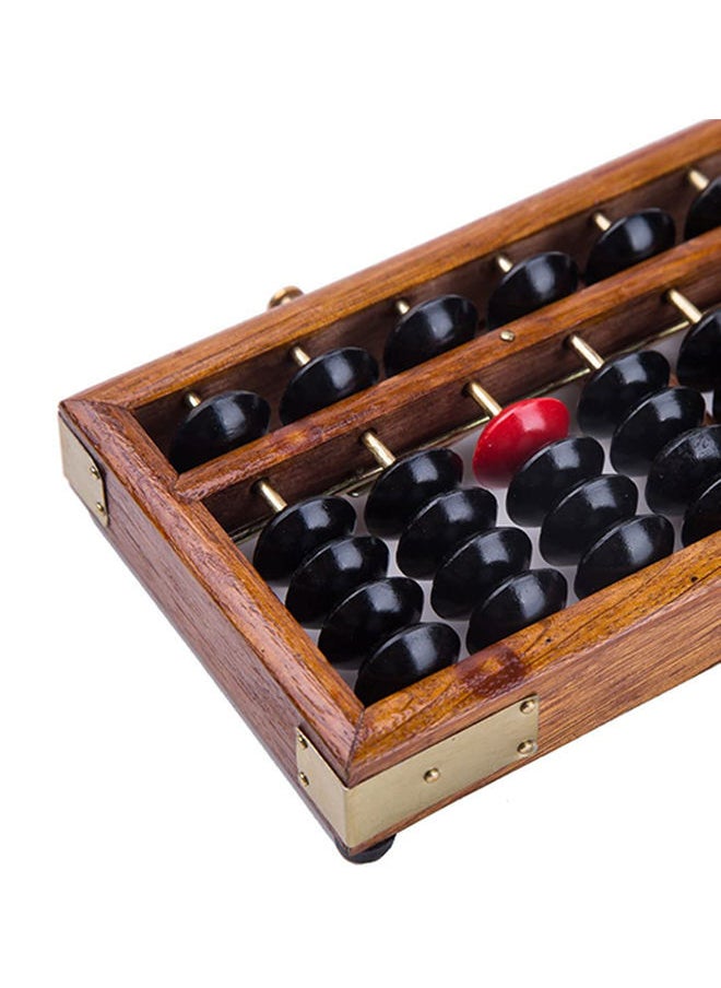 Y&D - Anti-Skid Educational Mathematical 17 Digit Rod Wooden Abacus Soroban Chinese Counting Tool - Image 1