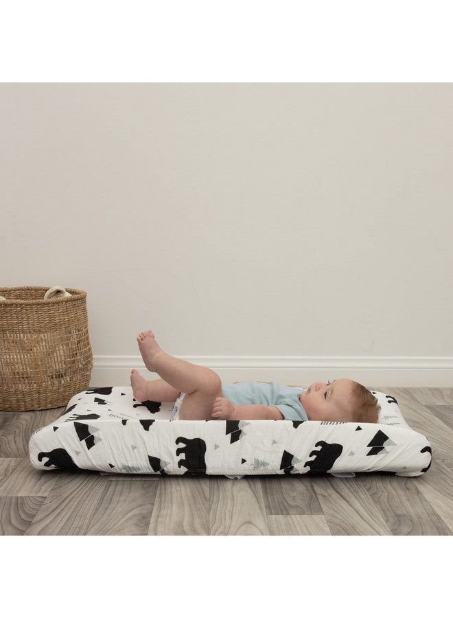 Pondering Pine Organic Baby Changing Pad Cover - Muslin Fitted Changing Pad Cover for Boys - Soft and Breathable, Baby Bear Woodland, 16”x32” - Image 3