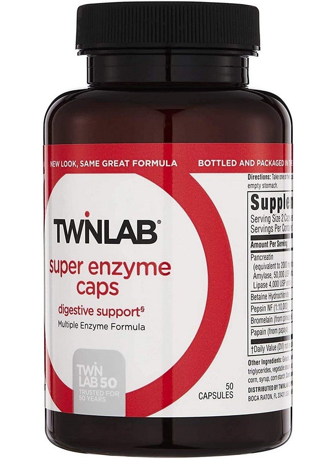 توين لاب كبسولات توين لاب سوبر إنزيم - مكمل غذائي لعلاج الإمساك مع إنزيمات هضمية - 50 كبسولة - Image 2