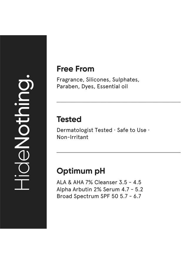 MINIMALIST مجموعة مكافحة التصبغ، مجموعة روتينية للعناية بالبشرة للجنسين، مصل غسول الوجه ومجموعة الوقاية من الشمس 180 جم  - Image 4