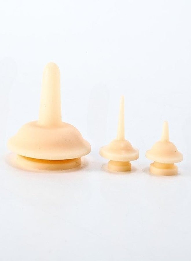 MIXNEX Pet Feeding Syringe Kit for Newborn Kittens & Puppies - Safe Milk Feeder with 3 Silicone Nipples (S/M/L) - Non-Choking Design, Reusable Nursing Tool for Small Pets, Orphan Animals - Image 1