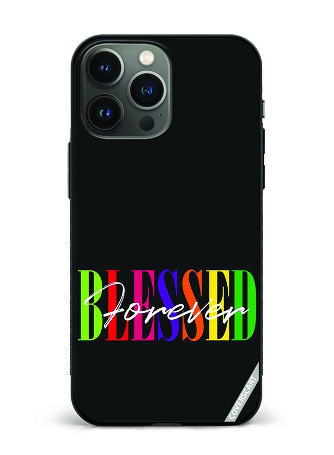 COVERSCART Protective Case Cover For Apple iPhone 13 Pro Blessed Forever Design Black