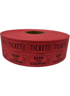 The Ticket Gurus Raffle Tickets (4 Rolls Of 2000 Double Tickets) 8000 Total 50 50 Raffle Tickets(4) Red Rolls  - Image 3