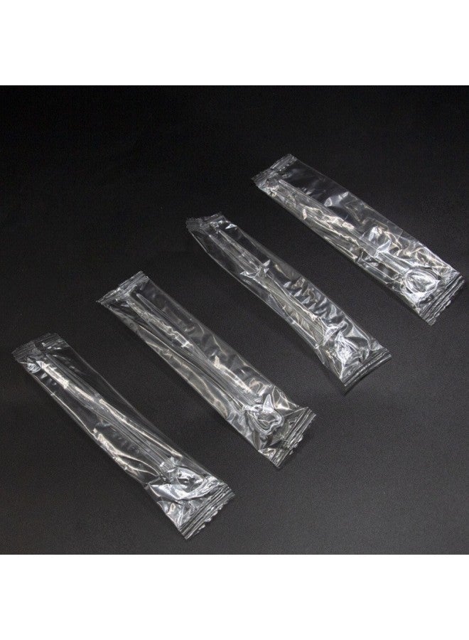 Transparent Plastic Heart-Shaped Fork Disposable Fruit Fork Two Teeth Small Fork Heart Shaped Cutlery For Special Occasions-Specifications:Love Independent Packaging - Image 1