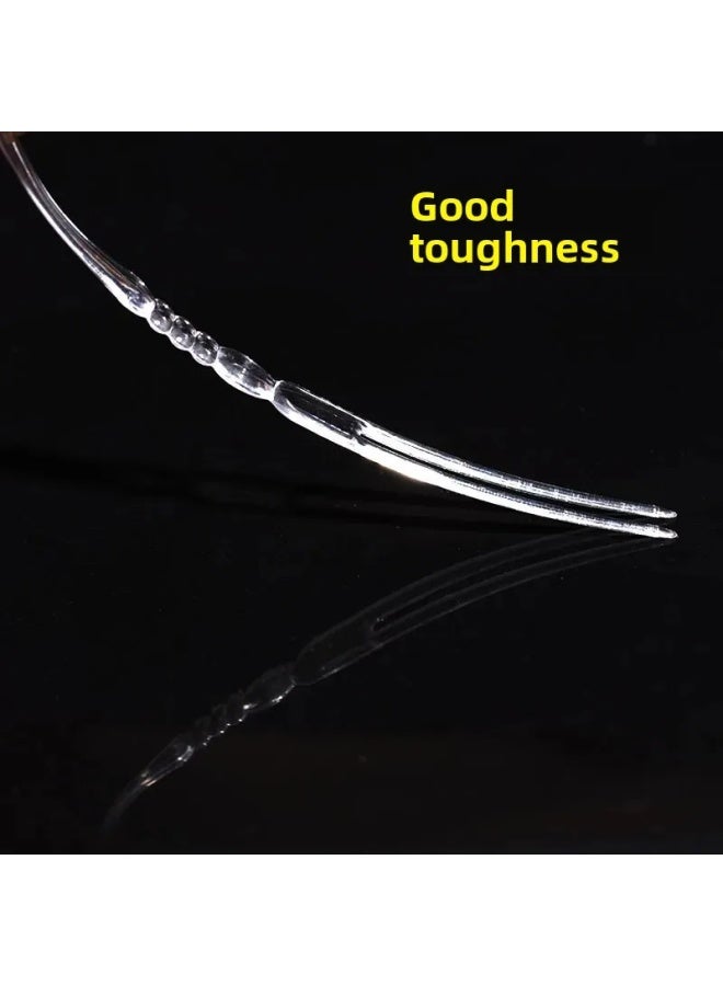 Transparent Plastic Heart-Shaped Fork Disposable Fruit Fork Two Teeth Small Fork Heart Shaped Cutlery For Special Occasions-Specifications:Love Independent Packaging - Image 5