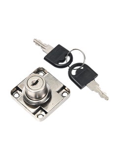 LAWAZIM Drawer Lock with 2 Piece Keys - Secure Cabinet, Mailbox, and Drawer Lock - Ideal for Locking Storage Units, Filing Cabinets, Mailboxes, and Important Documents  - Image 1