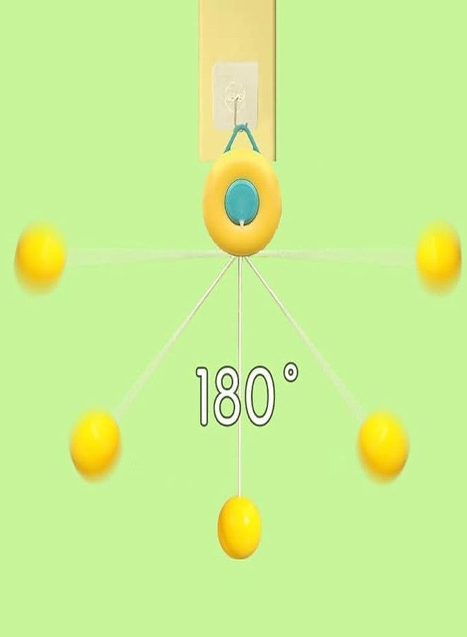 Calyxia Kids Indoor Hanging Table Tennis Trainer Set, 2 Rackets & 3 Balls, Adjustable Height Self Training Game (Pack of 1) (Multicolor) - Image 2