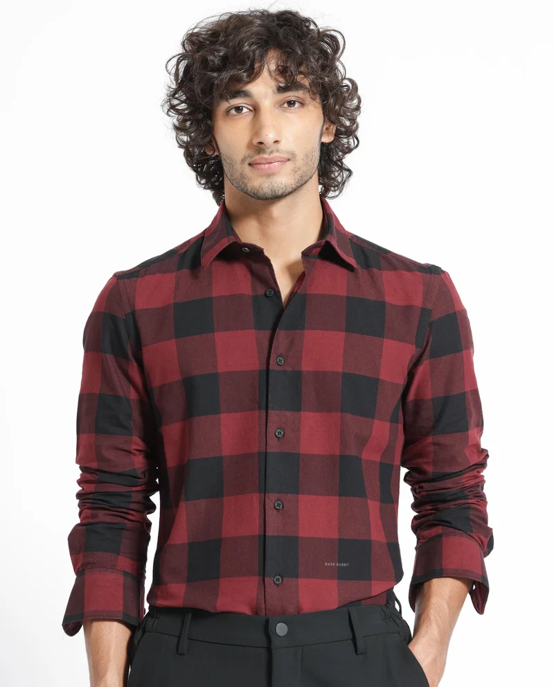Rare Rabbit Men's Gingham Check Shirt