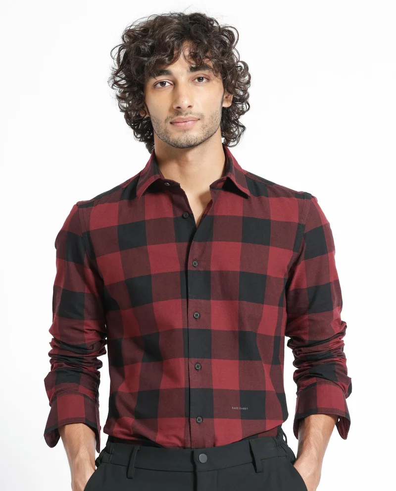 Rare Rabbit Men's Gingham Check Shirt