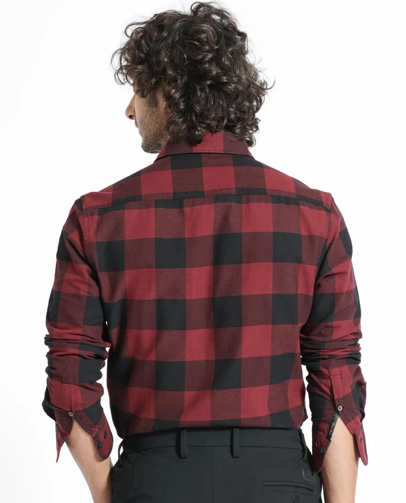 Rare Rabbit Men's Gingham Check Shirt