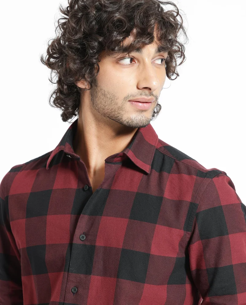 Rare Rabbit Men's Gingham Check Shirt
