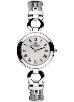 MICHEL HERBELIN Cable Collection Women's Analog Quartz Watch With Stainless Steel Case &  White Mop Dial - M MH CAB17425/B29 