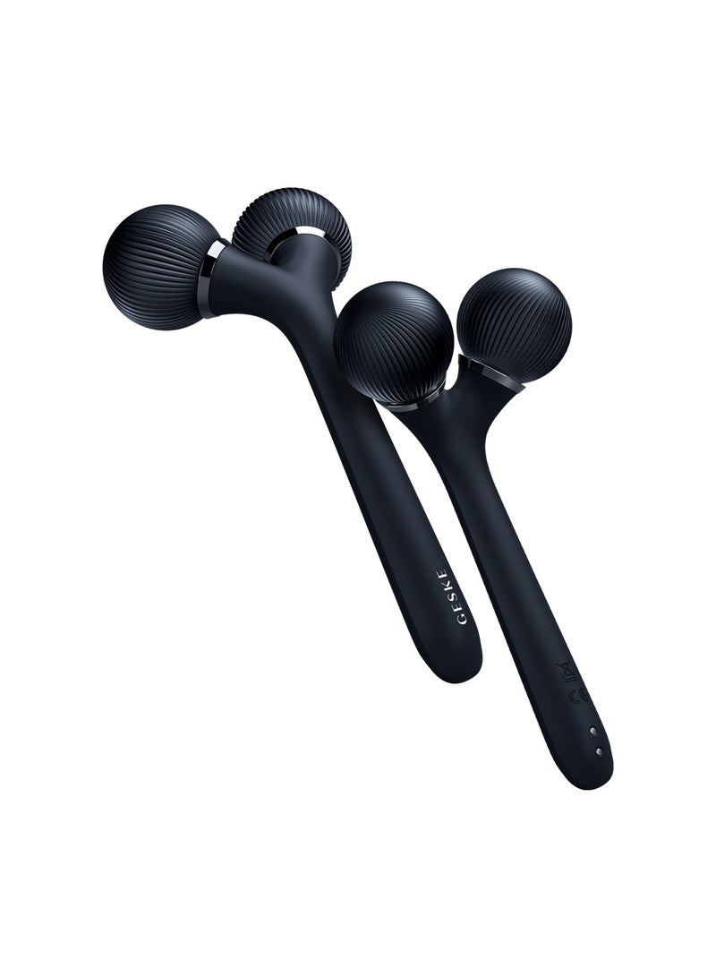 GESKE جيسكي رولر صوتي للوجه والجسم 4 في 1 أسود - Image 2