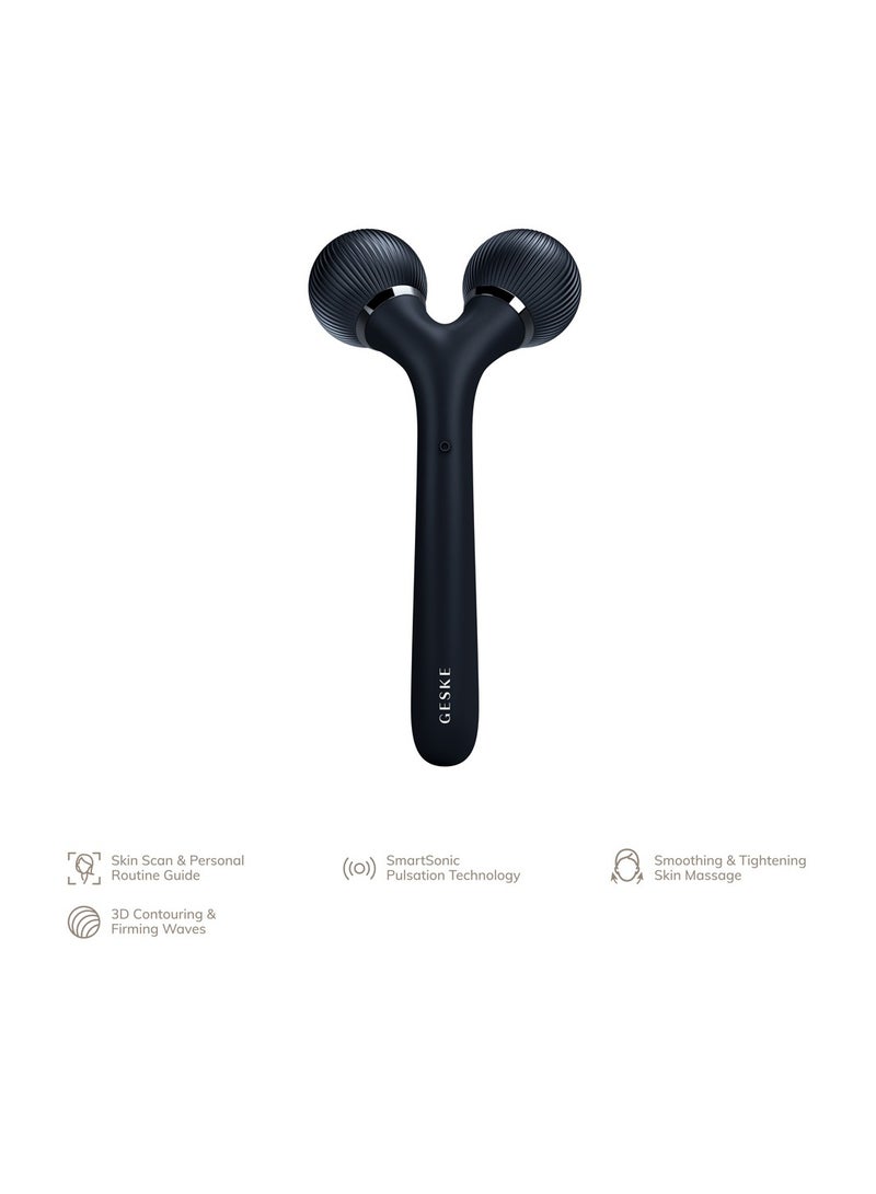 GESKE جيسكي رولر صوتي للوجه والجسم 4 في 1 أسود - Image 1