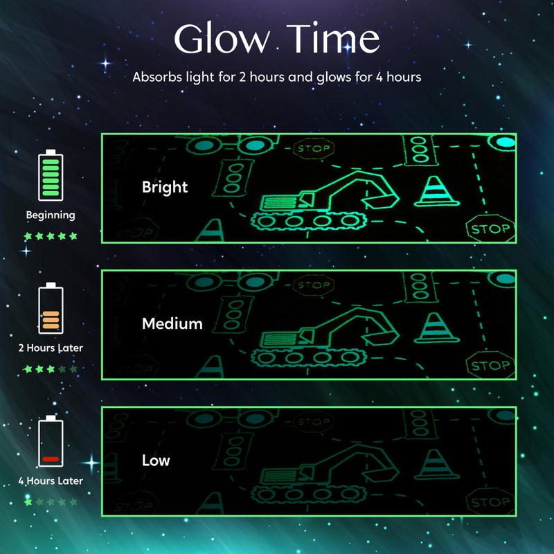 Joiedomi Glow in The Dark Blanket - Construction Gifts for Girls Boys Age 2 3 4 5 6 7 8 9 10 11 12 Year Old - Soft Cozy Flannel Kids Throw Blanket  Birthday Bedroom Decor 50""?60"" - Image 5