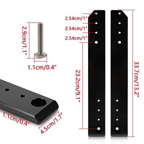 PSLER Trunk Luggage Relocator Kit Mount Tour Pak Pack Extend Plate Rack Adjustable 1''-3'' for Touring Road King Electra Street Road Glide Trikes Tri Glide 2009-2013 - Image 3