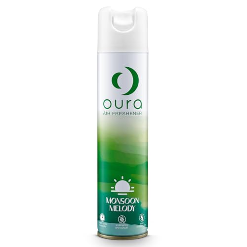 OURA Monsoon Melody Air Freshener, 220ml | Home Fragrance | Air Freshener Spray for every room | Eliminates Odor For Home & Office | Fine Fragrances | Long Lasting Room Freshener - Image 1