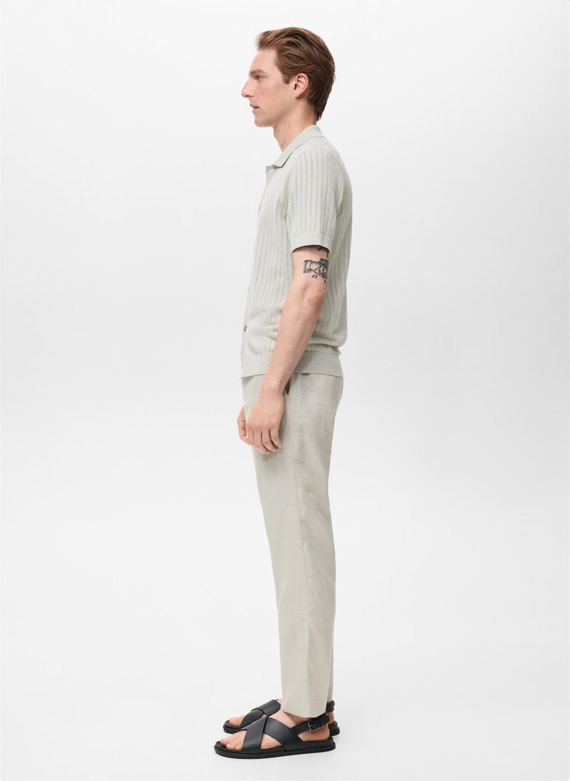 Mango Man Open Work Detailed Shirt  - Image 3