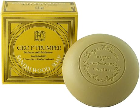 Geo F Trumper Sandalwood Round Tablet Bath Soap