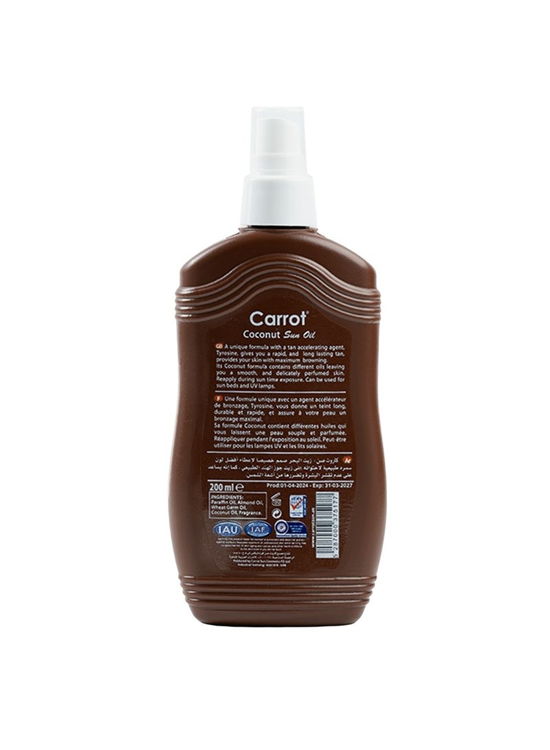 Carrot Sun Coconut Tanning Oil - Image 2