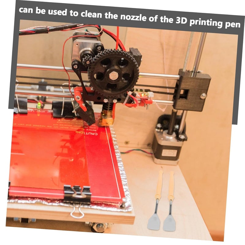 قطعتان من أداة تنظيف الطابعة المعدنية المجرفة لصيانة القلم بكفاءة، ملحق أساسي - Image 4