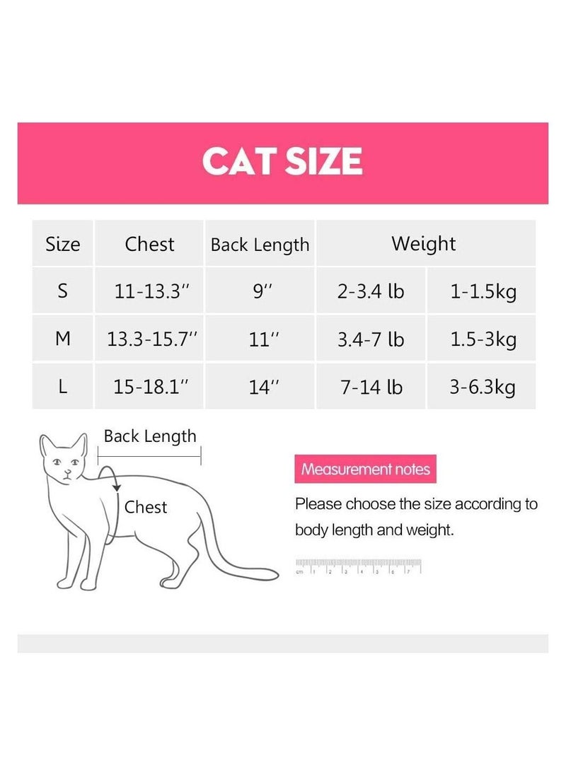 Captaintech - Cat Professional Recovery Suit Surgical Shirt for Abdominal Wounds Bandages Cone E-Collar Alternative Cats After Surgery Medical Suit Soft Pets Clothing Indoor - Image 1
