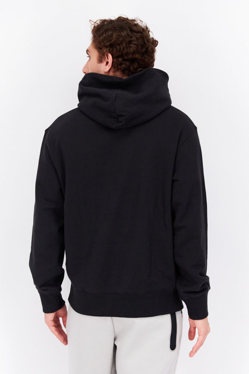 adidas Originals Men Sportswear Fit Long Sleeves Outdoor Hoodie, Black  - Image 4