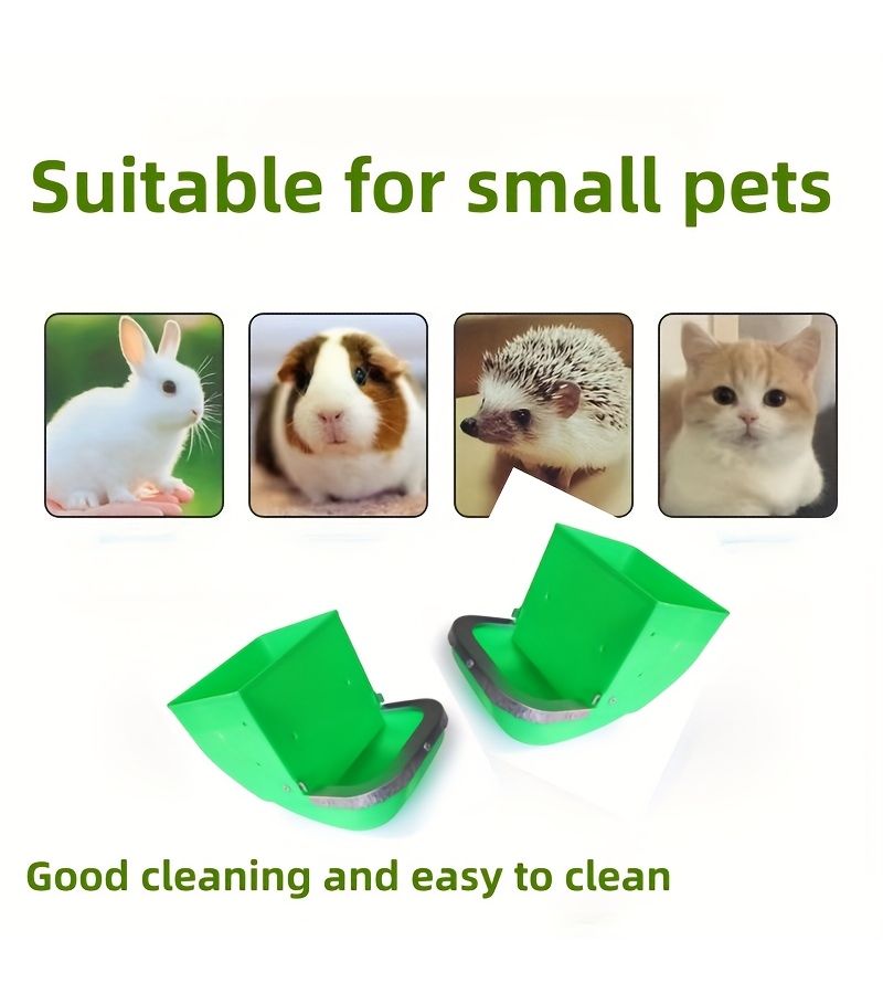 Green Automatic Rabbit Feeder Durable Plastic Chew Proof No Battery Needed - Image 5