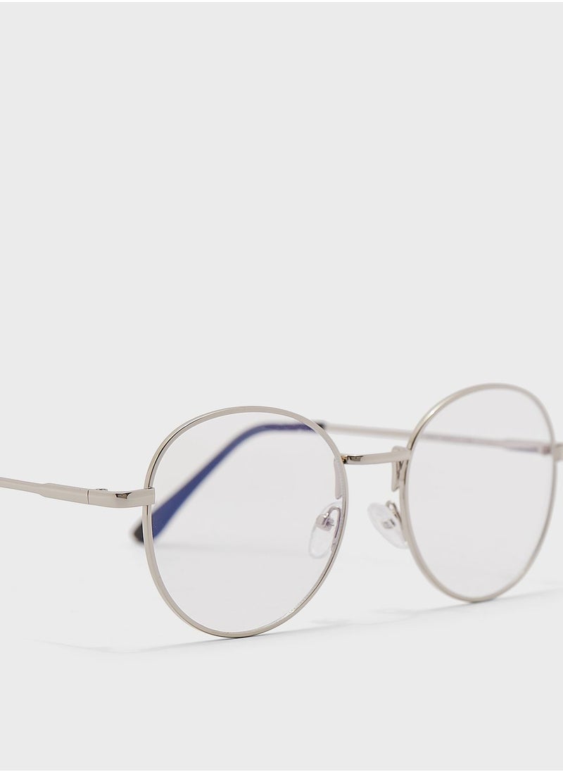 Anti Blue  Lens Laptop Optic Round Glasses