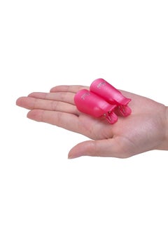 Kanza 10-Piece Nail Art Soak Off Cap Clip Set Pink  - Image 5