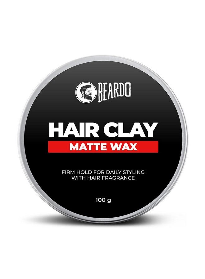 Beardo Hair Clay Wax for Men, 100 gm | Hair Clay for men | Styling Wax | Volumizing | Strong Hold | Restylable |Matte Finish | Easy to Wash Off | Texture Clay for Men - Image 1