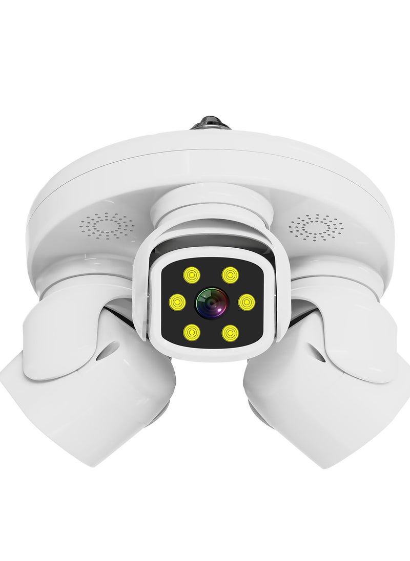 Generic - Wifi Security Camera with 3 Channel Camera, 360° View, No Blind Spots, 2.4 GHz Wi-Fi, SD/Cloud Storage, AI/Motion Detection. - Image 1