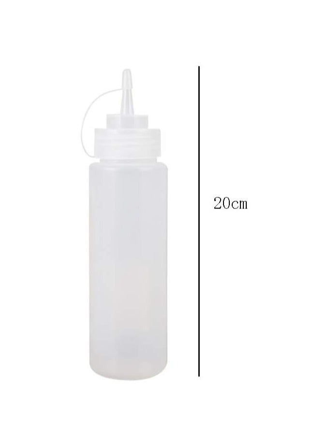Oasisgalore 5pcs 8oz Squeeze Condiment Bottles with Cap Seasoning Dispensers 230ml  - Image 2